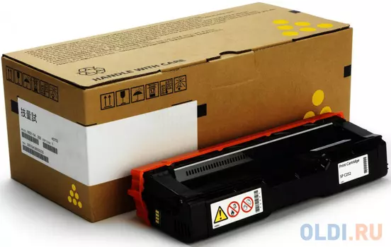 Картридж Ricoh SP C252HE для SP C252DN C252SF желтый 407719