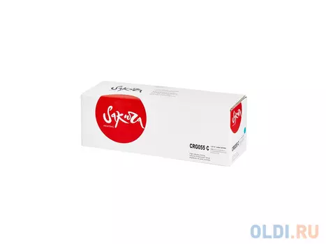 Картридж Sakura 055C (3015C002) для Canon LBP664Cx/ LBP663Cdw/ MF746Cx/ MF744Cdw/ MF742Cdw, голубой, 2100 к. (чип без счетчика копий)
