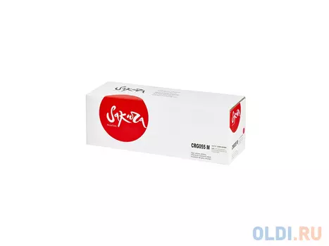 Картридж Sakura 055M (3014C002) для Canon LBP664Cx/ LBP663Cdw/ MF746Cx/ MF744Cdw/ MF742Cdw, пурпурный, 2100 к. (чип без счетчика копий)