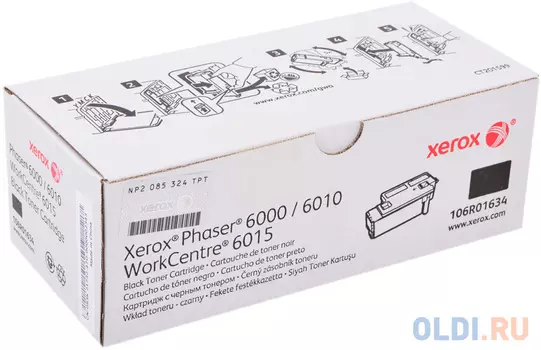 Картридж Sakura 106R01634 2000стр Черный