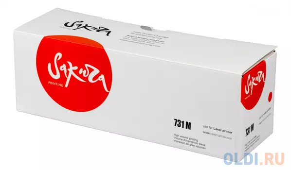 Картридж Sakura 731M (6270B002) для Canon LBP7100C/ 7110C, пурпурный, 1500 к.