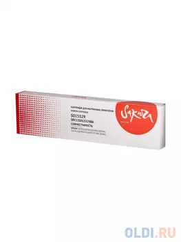 Картридж SAKURA C13S015329BA для матричных принтеров EPSON FX890/LQ590/LQ590K/LQ595K/LQ591/LQ590KII/LQ689/VP-880 SERIES, черный, 75 млн. символов