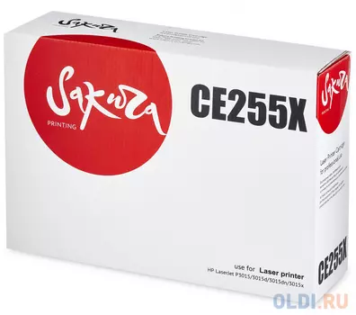 Картридж Sakura CE255XC 12500стр Черный