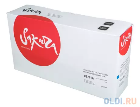 Картридж Sakura CE271A (650A) для HP LJ EntM750xh/LJ EntM750n/LJ EntM750dn/LJ EntCP5525xh/LJ EntCP5525n/LJ EntCP5525dn, голубой, 15000 к.