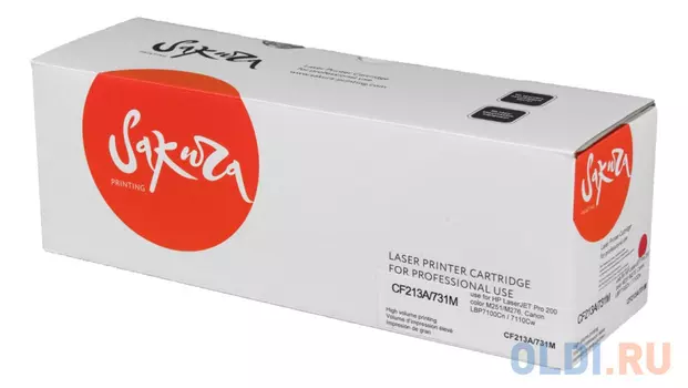 Картридж Sakura CF213A/731M для HP, Canon LJ M251/LJ M276, пурпурный, 1800 к.