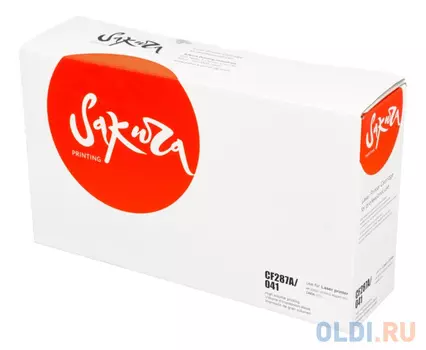 Картридж Sakura CF287A/041 для HP, Canon LJ EntM506dn/M506x/M506n/MFPM527z/M527f/M527dn/LBP312x/ MF525x/MF522X, черный, 10000 к.