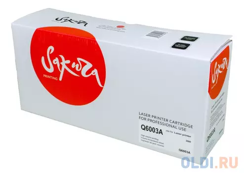 Картридж Sakura Q6003A (124A) для HP LJ 2605dtn/CM1015MFP/CM1017MFP/LJ 1600/LJ 2600n/LJ 2605/LJ 2605dn, пурпурный, 2000 к.