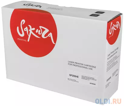 Картридж Sakura SP200HE 2600стр Черный