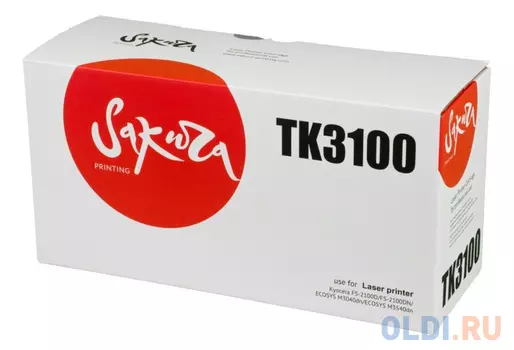 Картридж Sakura TK3100 12500стр Черный