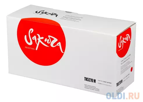 Картридж Sakura TK5270M (1T02TVBNL0) для Kyocera Mita M6230cidn, пурпурный, 6000 к.