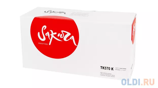 Картридж Sakura TK570K (1T02HG0EU0) для Konica Minolta MitaFS-C5400DN/P7035cdn, черный, 12000 к.