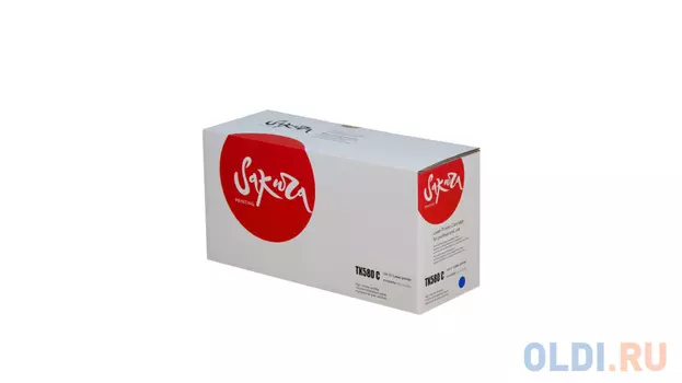 Картридж Sakura TK580C (1T02KTCNL0) для Kyocera Mita FS-5150DN/FS-5250DN, голубой, 2800 к.