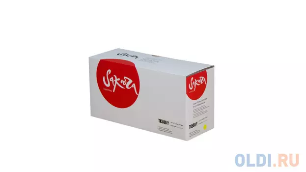 Картридж Sakura TK580Y (1T02KTANL0) для Kyocera Mita FS-5150DN/FS-5250DN, желтый, 2800 к.