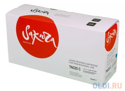 Картридж Sakura TN325C для Brother MFC-9460CDN/MFC-9465CDN/MFC-9970CDW/HL-4140CN/HL-4150CDN/HL-4570CDW/HL-4570CDWT/DCP-9055CDN/DCP-9270CDN, голубой, 3
