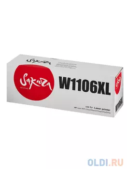 Картридж Sakura W1106XL для HP LJ 107a/107r/107w/135a/135r/135w/137fnw, черный, 5000 к.