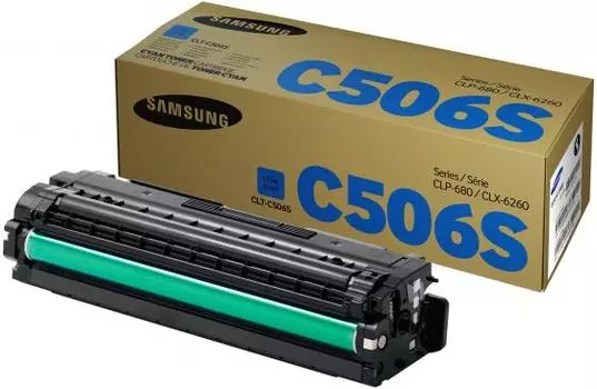 Картридж Samsung CLT-C506S голубой (cyan) 1500 стр для Samsung CLP-680 / CLX-6260