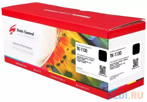 Картридж Static Control TK-1130 3000стр Черный