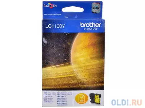 Картридж струйный Brother LC1100Y желтый (yellow) 325 стр.