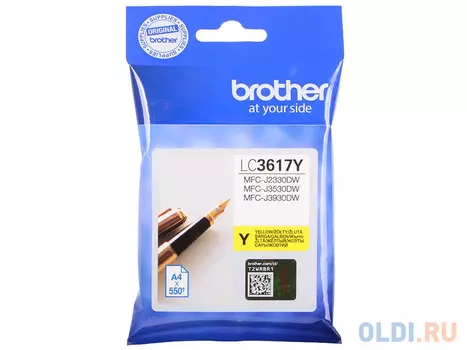 Картридж Brother LC3617Y 550стр Желтый