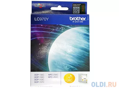 Картридж Brother Bro-LC970Y 300стр Желтый