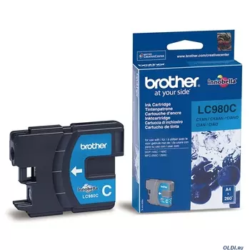 Картридж Brother Bro-LC980C 300стр Голубой