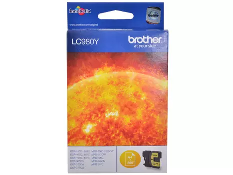 Картридж струйный Brother LC980Y