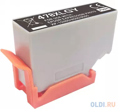 Картридж струйный Cactus CS-EPT04F6 478XL серый (13.2мл) для Epson Expression Photo HD XP-15000