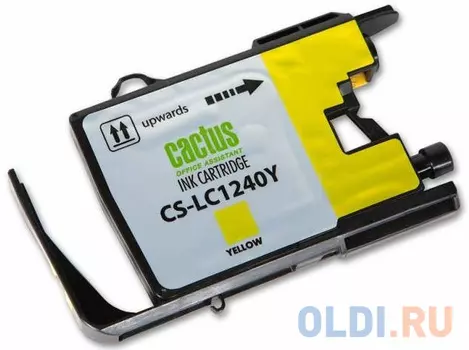 Картридж струйный Cactus CS-LC1240Y желтый для Brother MFC-J6510/6910DW (12мл)