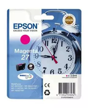 Картридж струйный Epson C13T27034020 пурпурный (magenta) 300 стр для Epson WorkForce WF-3620/3640/7110/7210/7610/7620/7710