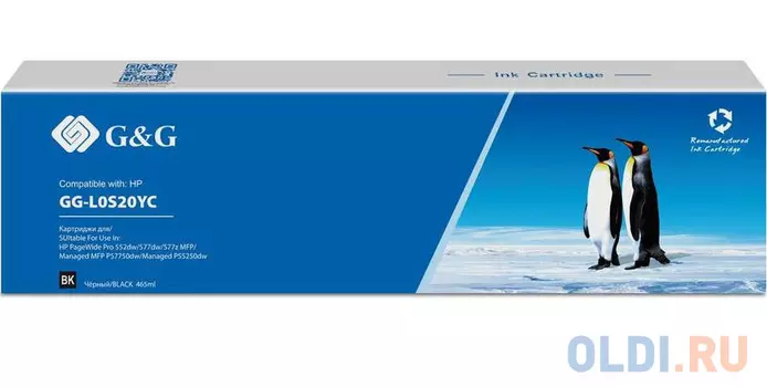 Картридж струйный G&G GG-L0S20YC 976YC GG-L0S20YC черный (465мл) для HP PW Pro 5777/552