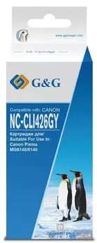 Картридж струйный G&amp;G NC-CLI426GY CLI-426GY серый (8.4мл) для Canon Pixma MG6140/MG8140