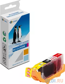 Картридж струйный G&amp;G NC-CLI426M CLI-426M пурпурный (8.4мл) для Canon Pixma MG5140/5240/6140/8140/MX884