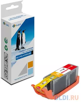 Картридж струйный G&amp;G NC-PGI-470XLBK PGI-470XL PGBK черный (20.4мл) для Canon MG5740/MG6840/MG7740