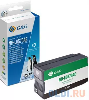 Картридж струйный G&amp;G NH-L0S70AE L0S70AE черный (58мл) для HP OJ Pro 7740/8210/8218/8710/8715