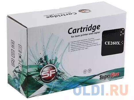 Картридж SuperFine CE260X 17000стр Черный