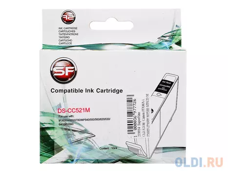 Картридж SuperFine CLI-521M CLI-521M CLI-521M 535стр Пурпурный
