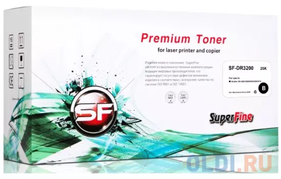 Картридж SuperFine DR-3200 для Brother DR620 DR650 DR3200 DR3215 25000стр Черный