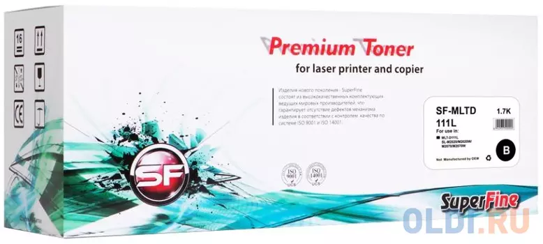 Картридж SuperFine MLT-D111L 1800стр Черный