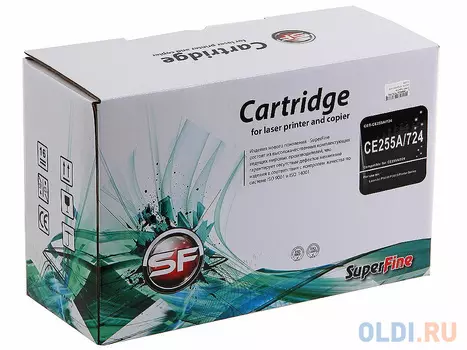 Картридж SuperFine SF-CE255A 6000стр Черный