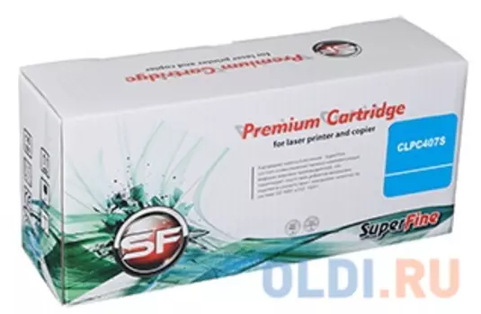 Картридж SuperFine SF-CLPC407S 1000стр Голубой
