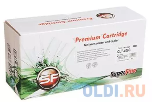 Картридж SuperFine SF-CLTC406S 1000стр Голубой