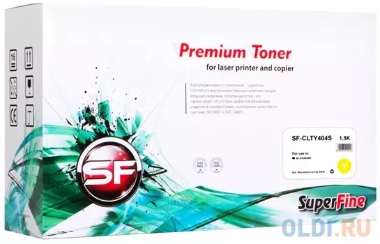 Картридж SuperFine SF-CLTY404S 1000стр Желтый