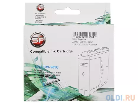 Картридж SuperFine SF-LC985C 260стр Голубой