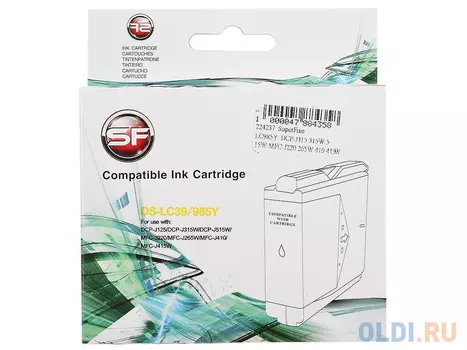 Картридж SuperFine SF-LC985Y 260стр Желтый