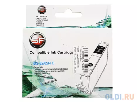 Картридж SuperFine T0822 для Epson R290 R390 RX590 RX610 RX690 TX700W TX800FW T50 Cyan Голубой DS-82/82N C