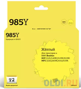 Картридж T2 IC-B985Y для Brother DCP-J125/J315W/J515W/MFC-J220/J265W/J410 желтый