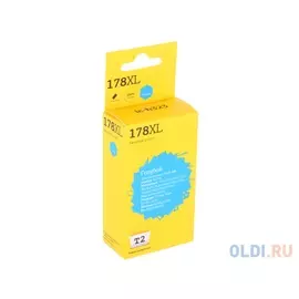 Картридж T2 №178XL для HP Deskjet 3070A/Photosmart 6510/7510/B110/C8583 голубой 750стр CB323HE