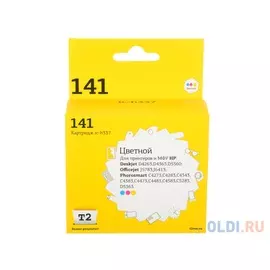 Картридж T2 IC-H337 №141 (аналог CB337HE) цветной