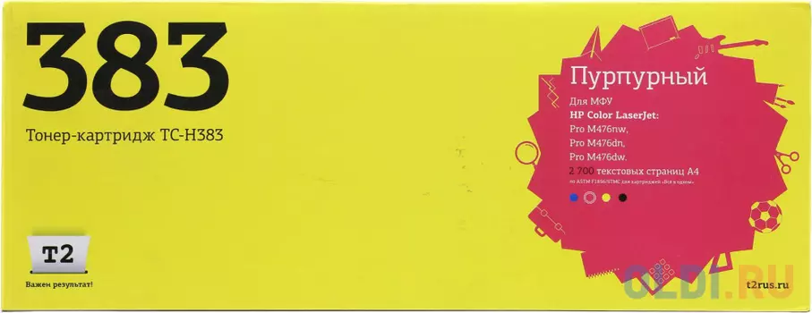 Картридж T2 CF383A для HP Color LaserJet Pro M476nw/M476dn/M476dw пурпурный с чипом 2700стр TC-H383