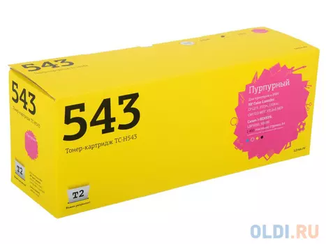 Картридж T2 CB543A для HP ColorLaserJet CP1215 CP1515n CP1518ni пурпурный 1400стр TC-H543